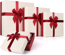 Eerbaier Gift Boxes with Lids, 4 Nesting Gift Boxes for Presents, Boxes for Gift - £33.01 GBP