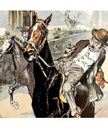 C.1900 German Magazine Cover Lithograph Victorian Meggendorfer #797 DWAA13 - $49.99