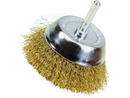 3inch Cup Wire Brush 1/4in Shank Deburring Rust Remover Cleaning Steel - £5.79 GBP