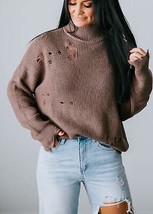 Ettie Distressed Sweater by Lily and Lottie - $26.25