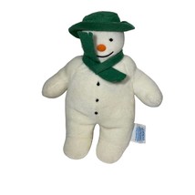The Snowman Plush Eden 1998 Small Stuffed Animal 8 Inch Green Hat &amp; Scarf - $9.90