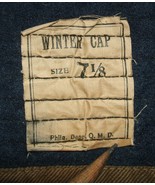 US Army M-1907 winter cap size small-medium missing tie tapes, pre World... - $68.54 CAD