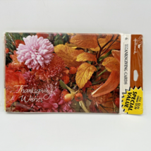 Set of 6 Vintage Hallmark Thanksgiving Wishes Fall Greeting Cards - £9.56 GBP