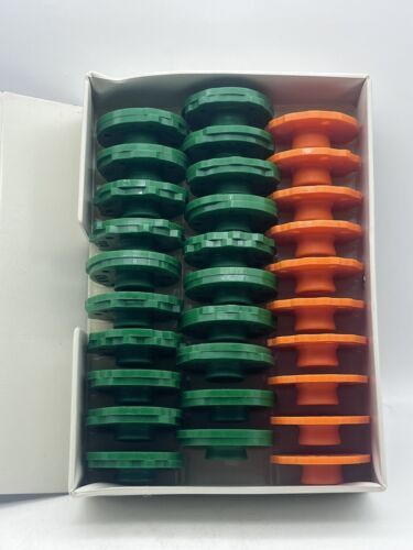 Lot of 30 Kenmore sewing machine pattern cams Green and Orange in vinyl case - $19.99