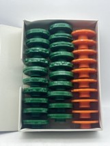 Lot of 30 Kenmore sewing machine pattern cams Green and Orange in vinyl case - £15.78 GBP