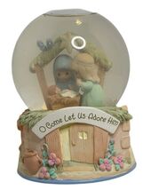 Precious Moments O Come Let Us Adore Him Musical Waterball Snowglobe Chr... - $34.99