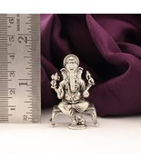 BIS HALLMARKED 925 Silver Antique Ganesha Idol - pure silver gift items  - $1,306.06 MXN+