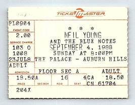 Neil Jeune The Bleu Notes Concert Ticket Stub Septembre 4 1988 Detroit Michigan - $43.55