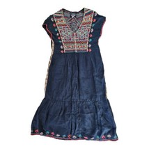 Johnny Was Ancestral Skies Dress Navy Blue Embroidered Women&#39;s XS $315 - £127.18 GBP