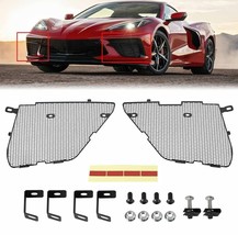 Fits 2020-25 C8 Chevrolet Corvette Black Mesh LH RH Front Radiator Grill... - $67.47