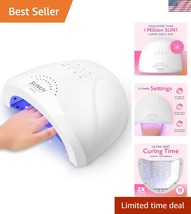 UV LED Nail Lamp: Quick-Dry Gel Curing Light with 3 Timers for Professio... - $49.50