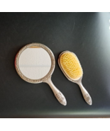Vintage Unbranded Antique Silver Mirror, Brush - $66.87 CAD