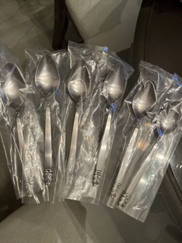 International stainless Deluxe Norse 6 teaspoons 6 1/4" NEW! - $34.39