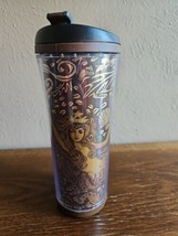 Starbucks Anniversary Blend Coffee Brown Gold Mermaid Travel Mug Tumbler 16 oz - £13.44 GBP