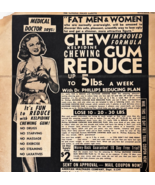 1950 Kelpidine Chewing Gum Advertisement Weight Loss Quack Medicine DWXX5 - $458.41 MXN