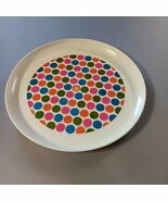 Vintage Serving Tray 1969 Deka Plastics No.140 Retro Polka Dots 12.75&quot; USA  - $27.78 CAD