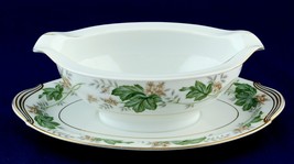 Noritake Daphne Gravy Boat w Attached Underplate Pattern 5312 Used Fine China  - $15.00