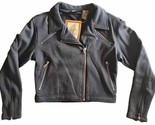 Harley Davidson Black Jacket Women’s Size Small Stretch Zip Up NEW NWT Vtg - $69.25