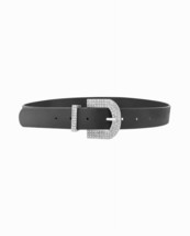 Nicole Miller women&#39;s pave bling buckle belt size XL - $37.62