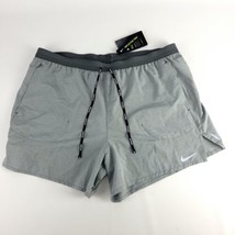 Nike Men&#39;s Flex Stride 5&#39;&#39; Brief Running Shorts Size XXL Gray New - £29.65 GBP