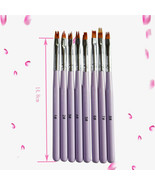 Brand New 8Pcs Nail Flower Brush Petal Pattern Pen Serrated Pens for Nai... - $9.99