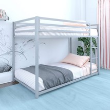 Silver Dhp Miles Metal Twin Over Twin Bunk Bed. - £215.85 GBP