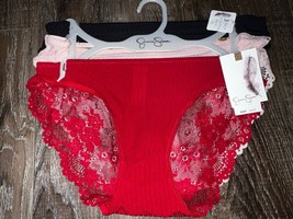 Jessica Simpson ~ Women&#39;s Bikini Underwear Panties Nylon Blend 3-Pair ~ S - £17.24 GBP