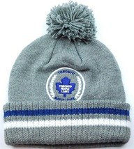 Toronto Maple Leafs Mitchell&amp; Ness NHL Team Pom Pom Knit Hockey Hat/Beanie - £17.38 GBP