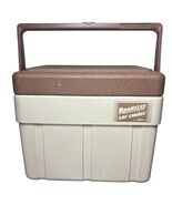 Vintage Igloo Roadster Lunch Cooler Box / Ice Chest w/ Brown Cup Holder Lid - $93.10