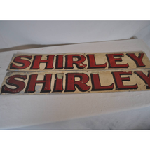 Pair of VTG Metal Signs - Shirley - £58.33 GBP