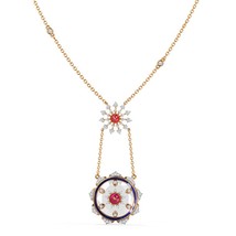 925 Sterling Silver Ruby Necklace, Handmade Ruby Necklace, Dainty initia... - £60.57 GBP