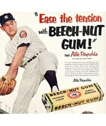Beech Nut Gum Allie Reynolds Yankees 1952 Advertisement Candy Baseball D... - $69.99