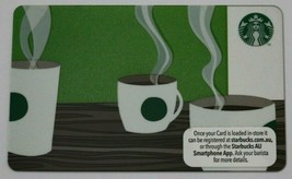 Starbucks Australia 2013 Green Dot Cups Gift Card New - $7.95