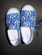 Nautica Leven Blue Tie Dye Slip On Shoes Size 12 Youth New - £16.65 GBP