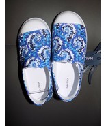 NAUTICA LEVEN BLUE TIE DYE SLIP ON SHOES SIZE 12 YOUTH NEW - €22,73 EUR