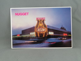 Vintage Postcard - Nugget Casino at Dusk Reno Nevada - Continental Card - £11.21 GBP