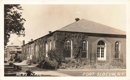 Postcard Rppc Fort Slocum Ny Mess Hall Posted 1941 Townson Maryland Army B3 - £6.18 GBP