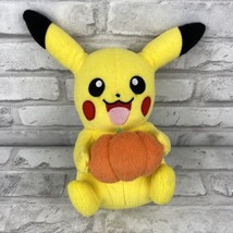  Tomy Pikachu Halloween Pumpkin Pokemon Plush Doll Toy 9.5 Inches Tall - £13.74 GBP