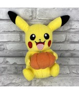  Tomy Pikachu Halloween Pumpkin Pokemon Plush Doll Toy 9.5 Inches Tall - £13.53 GBP