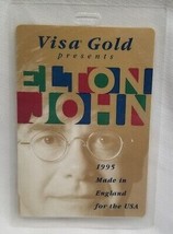 ELTON JOHN - VINTAGE ORIGINAL 1995 CONCERT TOUR LAMINATE BACKSTAGE PASS  - $15.00