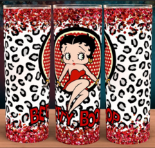 Betty Boop Cheetah Print Design Cup Mug Tumbler 20oz - £15.94 GBP