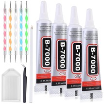 B7000 Glue Rhinestone Applicator Kit, Clear B-7000 Glue With Precision T... - £14.29 GBP