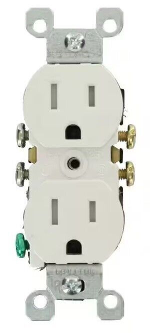 15 Amp Tamper-Resistant Duplex Outlet (8-Pack) - White - $9.89