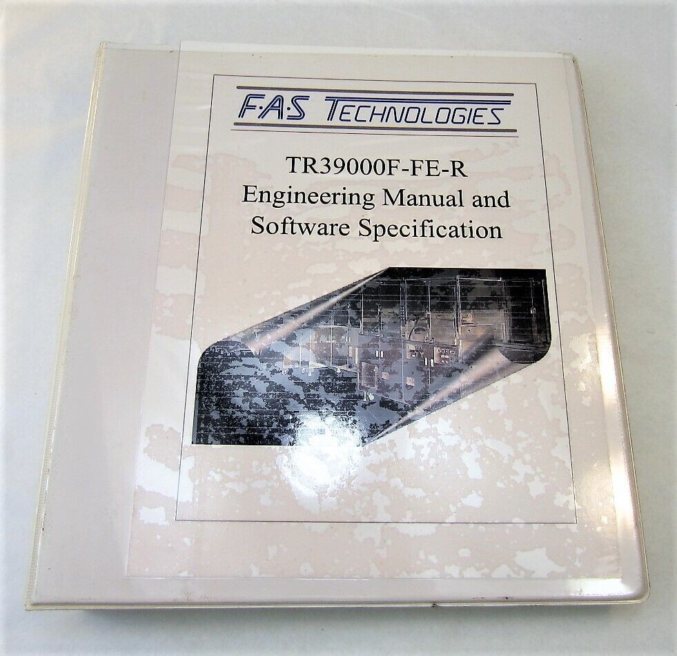 FAS Technologies TR39000F-FE-R Engineering Manual &amp; Software Specification - $26.17