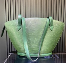 Pre-Owned Louis Vuitton Green Epi Leather Saint Jacques Shoulder Bag w/ ... - £782.69 GBP
