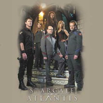 Stargate Atlantis Explorers 5th Season Cast Safari Green T-Shirt NEW UNWORN - £13.51 GBP