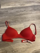 Victoria Secret Wear Everywhere Lightly Lined Bra Red Bra 34C - $11.83