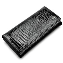 HH Women Wallets and Purses   Alligator Long Leather Ladies Clutch Coin Purse Fe - £28.54 GBP