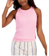 Jenni Women&#39;s High-Neck Pajama Tank Top-Pink Heat - £7.48 GBP+