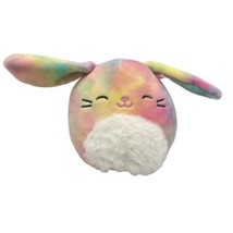Candy the Tie Dye Easter Bunny Squishmallow Kelly Toys 4&quot; Plush N007 EUC 2020 - £5.40 GBP
